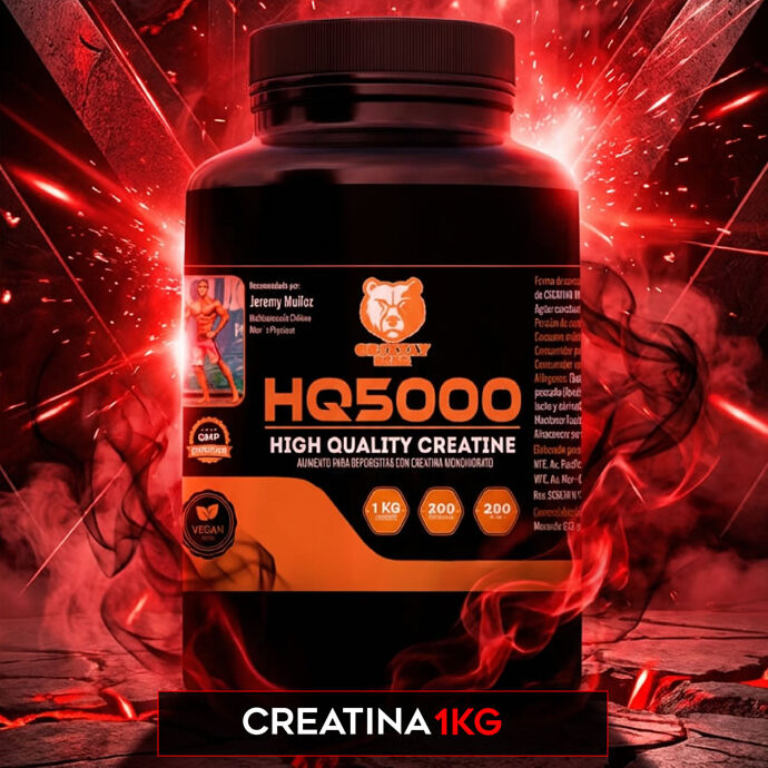 CREATINA MONOHIDRATADA GRIZZLYBEAR 1 Kg